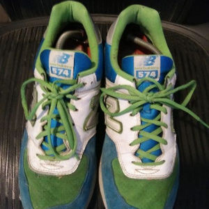 Mens new balance 574 size 13, Mens asics